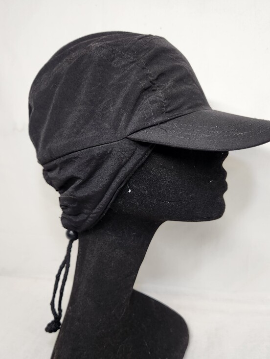 tamcat Other - VTG TAMCAT San Francisco Black Nylon Earflaps Baseball Hat Adjustable MEDIUM
